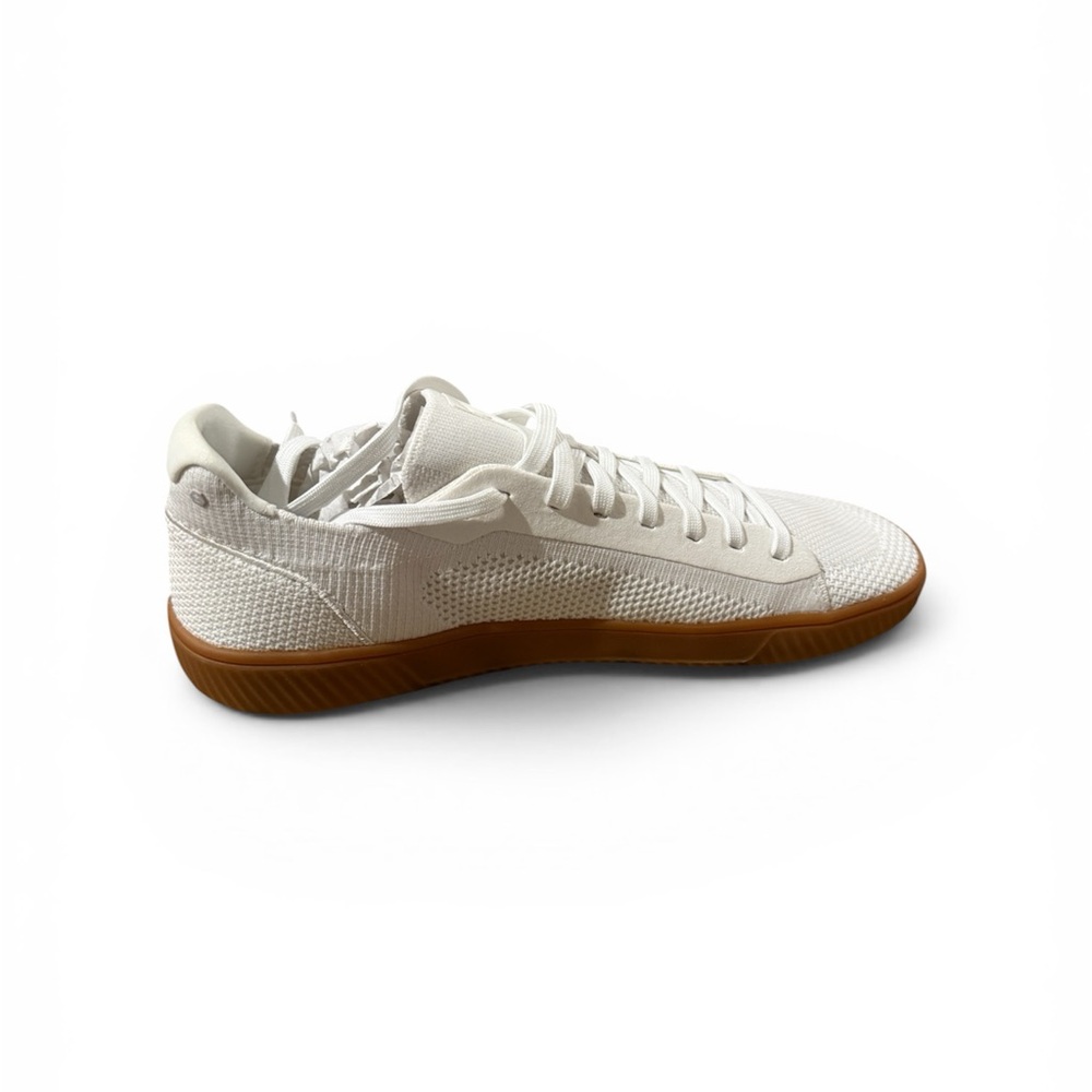 White Flux Trainers Sneakers with Gum Soles, Sz. 12 - Picture 4 of 6